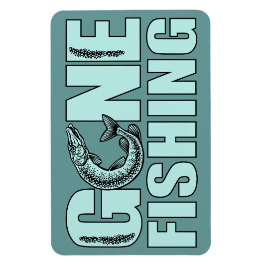 GONE FISHING Custom Magnet (Vertikal)