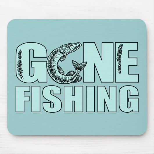 GONE FISHING Custom Mousepad (Vorne)