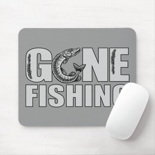 GONE FISHING Custom Mousepad (Mit Mouse)