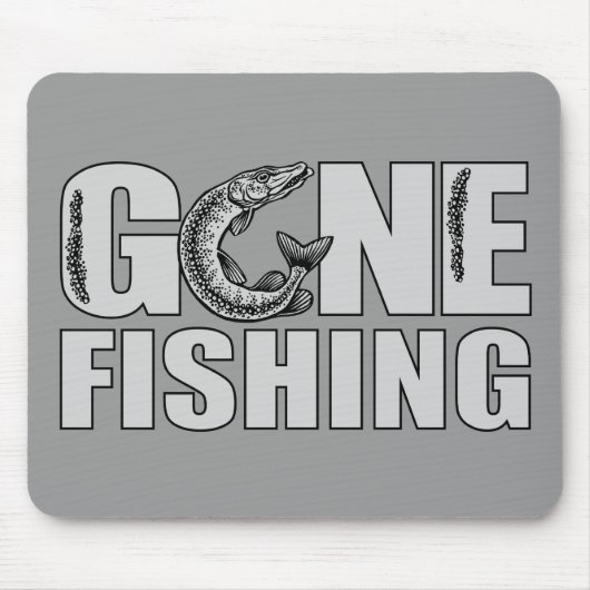 GONE FISHING Custom Mousepad (Vorne)