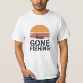 Gone Fishing Design T-Shirt