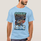 Gone Fishing - Fett Anglers Escape Graphic T-Shirt (Vorderseite)