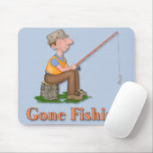 Gone Fishing Fischer Mousepad (Mit Mouse)