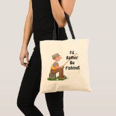 Gone Fishing Fischer Tragetasche (Vorderseite (Produkt))