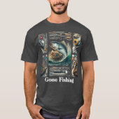Gone Fishing Fisherman Mens T - Shirt (Vorderseite)