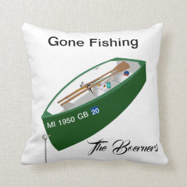 Gone Fishing Fisman Fishing Camp Bootplatz Kissen