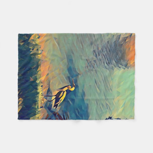Gone Fishing Fleece Blanket (Vorderseite (Horizontal))
