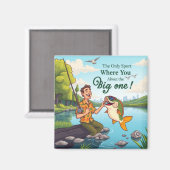 Gone Fishing for Love Magnet (Vorderseite/Rückseite)