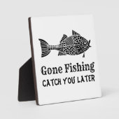 Gone Fishing Fotoplatte (Vorderseite)