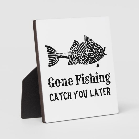 Gone Fishing Fotoplatte (Vorderseite)