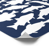 Gone Fishing Gast Book Poster - 250 Unterschriften (Ecke)