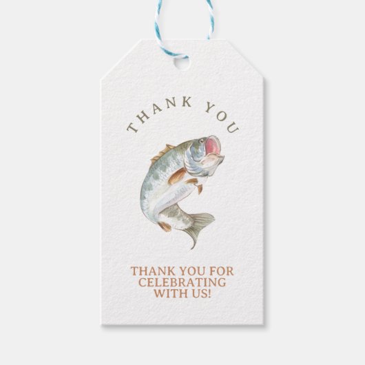 Gone Fishing Geschenkanhänger (Vorderseite)