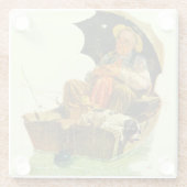 Gone Fishing Glasuntersetzer (Rückseite)