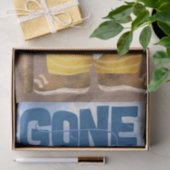 Gone Fishing Gnome Decoupage Seidenpapier (Geschenk)