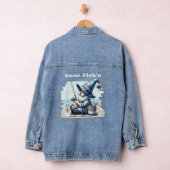 Gone Fishing Gnome Women's Denim Jacket Jeansjacke (Hangar)