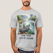 Gone Fishing Großvater AI-art Basic T - Shirt (Vorderseite)
