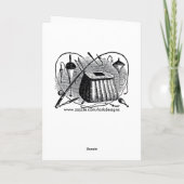 Gone Fishing Happy Birthday Card für Fischer Karte (Rückseite)