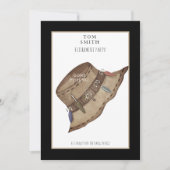 Gone Fishing Hat Retirement Party Einladung (Vorderseite)