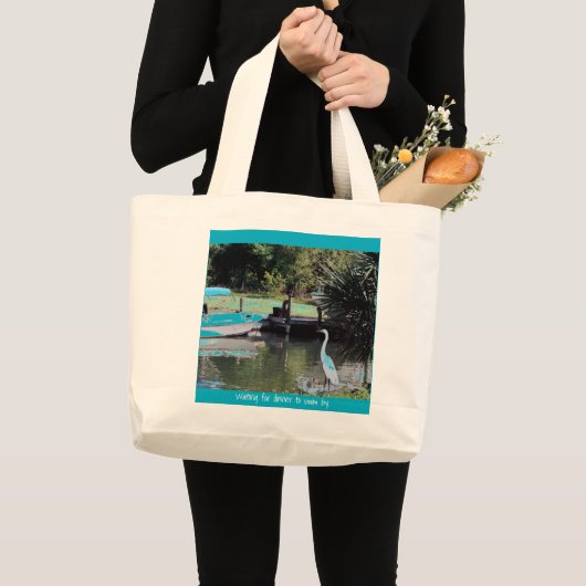 gone fishing! jumbo stoffbeutel (Vorderseite (Produkt))