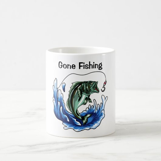 Gone Fishing Kaffeetasse (Mittel)