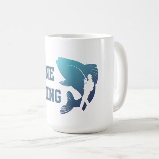 Gone Fishing Kaffeetasse (VorderseiteRechts)