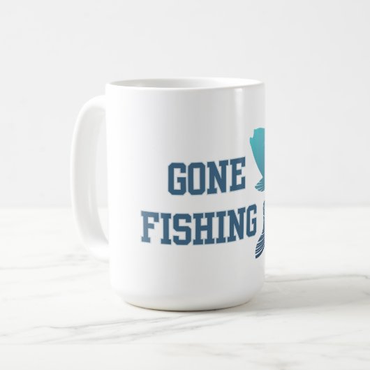 Gone Fishing Kaffeetasse (Vorderseite Links)