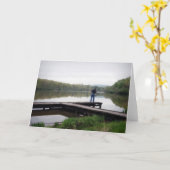 Gone Fishing Karte (Gelbe Blume)