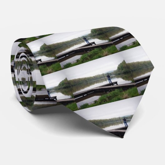 Gone Fishing Krawatte (Gerollt)