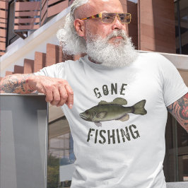 Gone Fishing Lake Up North Fish Niedlich Bass T-Shirt