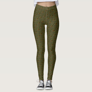 Gone Fishing Leggings Lachs Kunst Maggiore