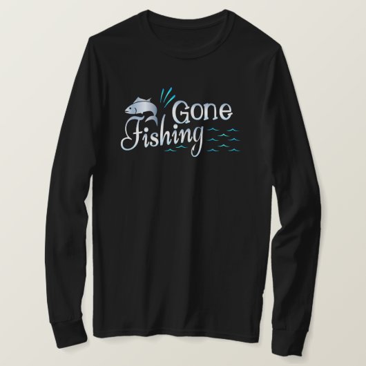 Gone Fishing Long Sleeve T - Shirt (Design vorne)