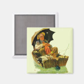 Gone Fishing Magnet (Vorderseite/Rückseite)