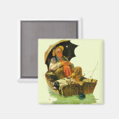 Gone Fishing Magnet (Vorderseite/Rückseite)