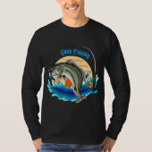 Gone Fishing Mens Long Sleeve T - Shirt (Vorderseite)