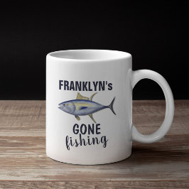 Gone Fishing Modern Fisherman Thunfischfang Kaffeetasse