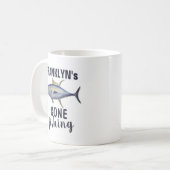 Gone Fishing Modern Fisherman Thunfischfang Kaffeetasse (Vorderseite Links)