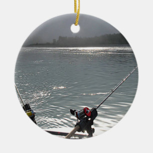 Gone Fishing No Work Keramik Ornament