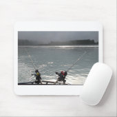 Gone Fishing No Work Mousepad (Mit Mouse)