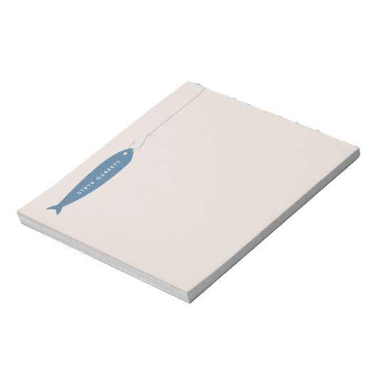 Gone Fishing Notepad - Cobalt Notizblock (Rotiert)