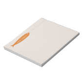 Gone Fishing Notepad - Orange Notizblock (Rotiert)