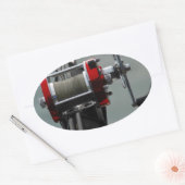 Gone Fishing Ovaler Aufkleber (Umschlag)