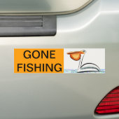 Gone Fishing - Pelican Autoaufkleber (Auf Auto)