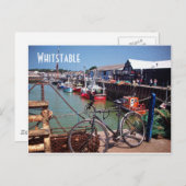 Gone Fishing Picturesque Whitstable Kent Image Postkarte (Vorne/Hinten)