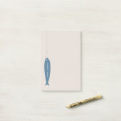 Gone Fishing Post-It Notepad - Cobalt Post-it Klebezettel (Auf Schreibtisch)