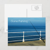 Gone Fishing Postcard Postkarte (Vorne/Hinten)