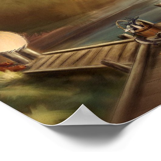 Gone Fishing Poster (Ecke)