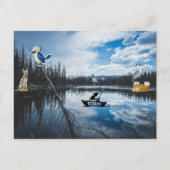 Gone Fishing Postkarte (Vorderseite)