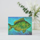 Gone Fishing Postkarte (Stehend Vorderseite)