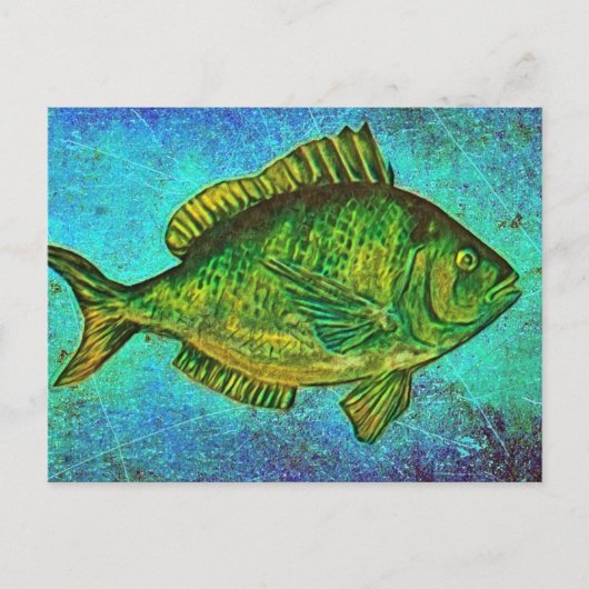 Gone Fishing Postkarte (Vorderseite)