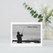 Gone Fishing Postkarte (Stehend Vorderseite)